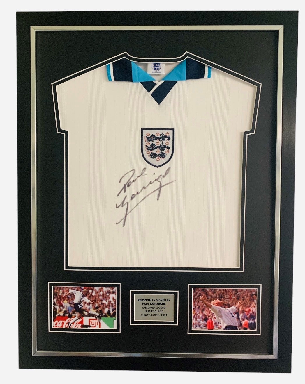 Paul Gascoigne Signed England Photo - Dentist Chair Celebration - Genuine  Signed Sports Memorabilia
