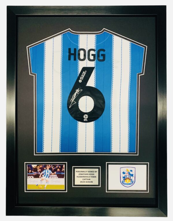 Jonathan Hogg Signed, premium framed 24/25 Shirt