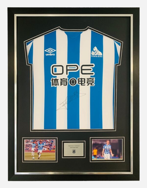 Jonathan Hogg signed, framed 18/19 Premier League Shirt